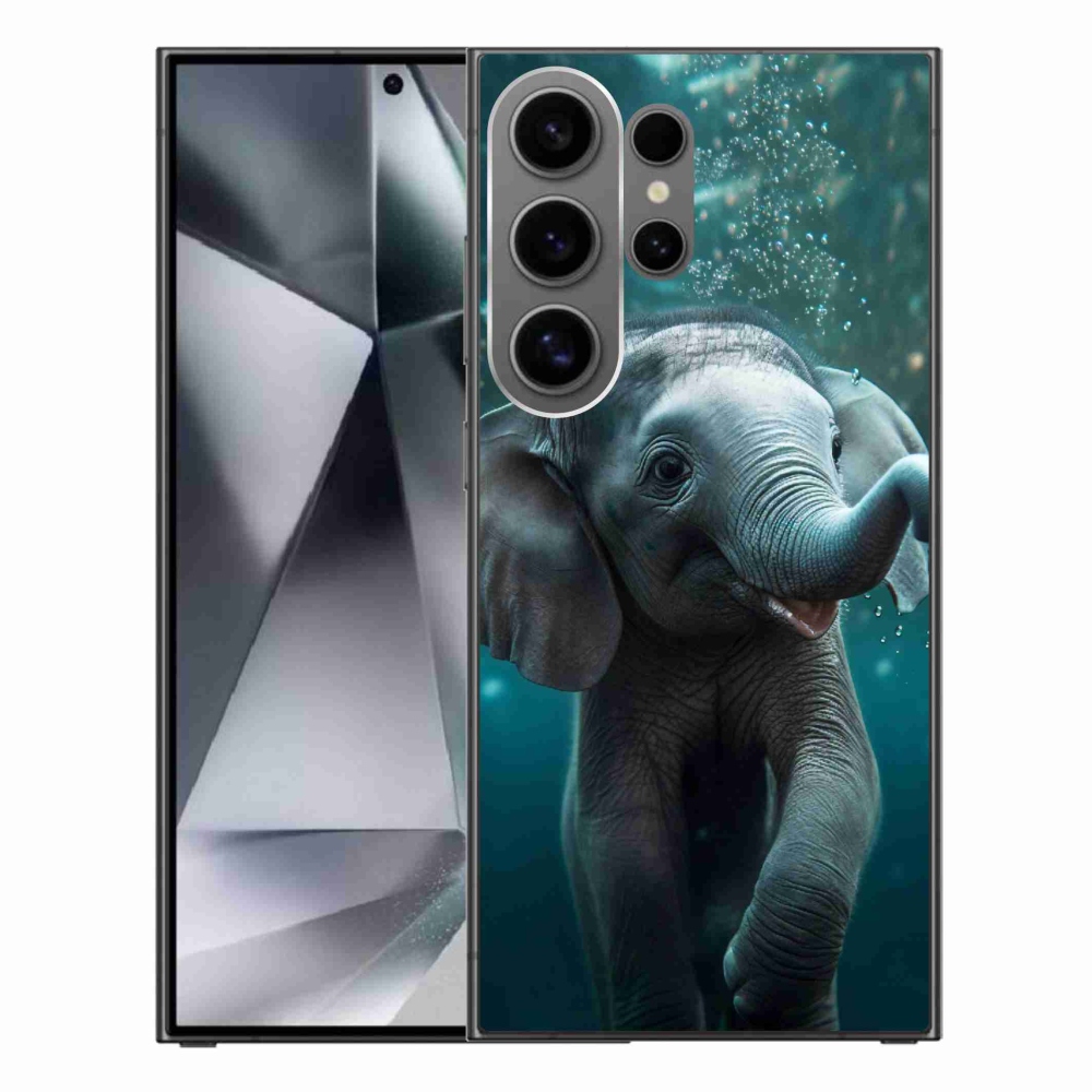 Zselés borítás mmCase Samsung Galaxy S24 Ultra - elefánt a víz alatt