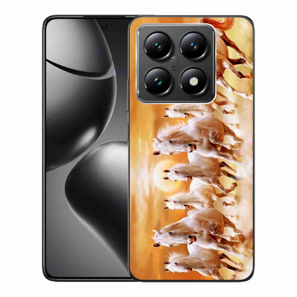 Gél tok mmCase a Xiaomi 14T számára - lovak 2