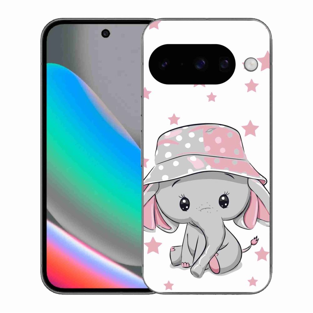 Zselés borítás mmCase a Google Pixel 10 számára - rózsaszín elefánt