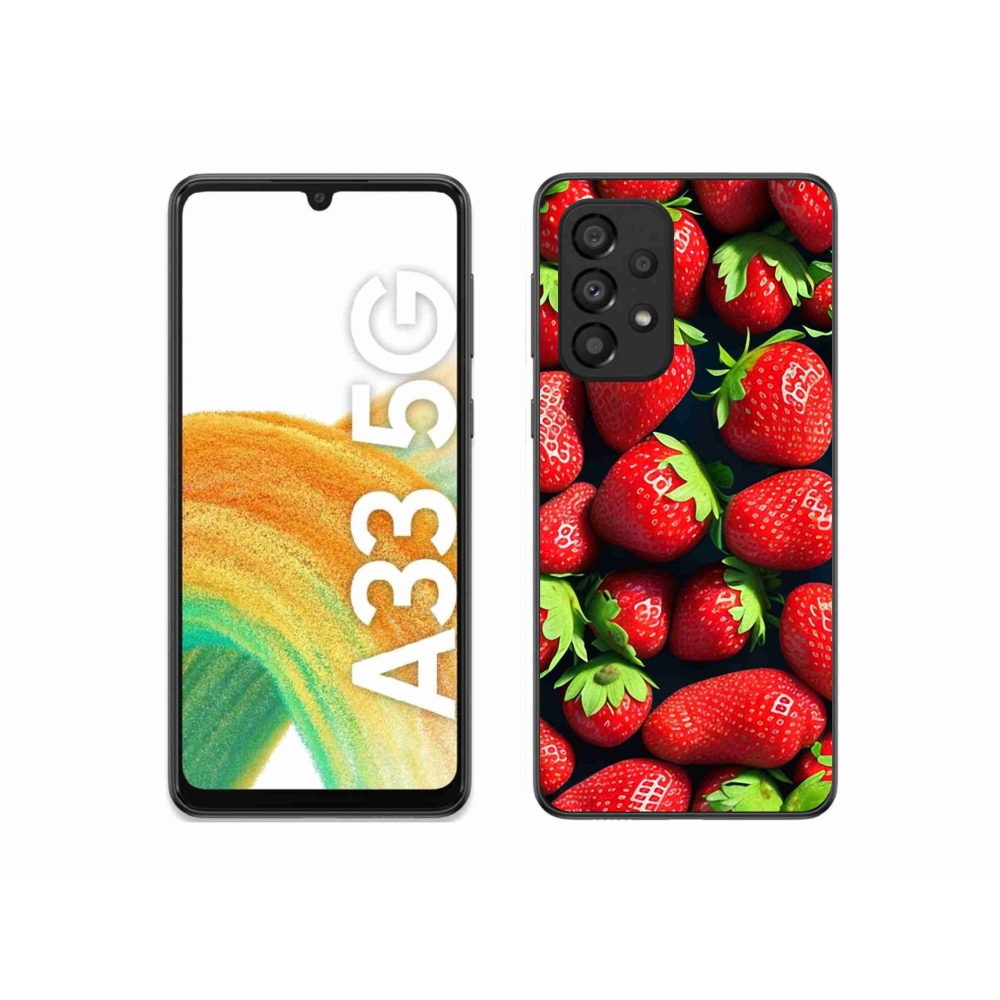 Zselés borítás mmCase Samsung Galaxy A33 5G - eper