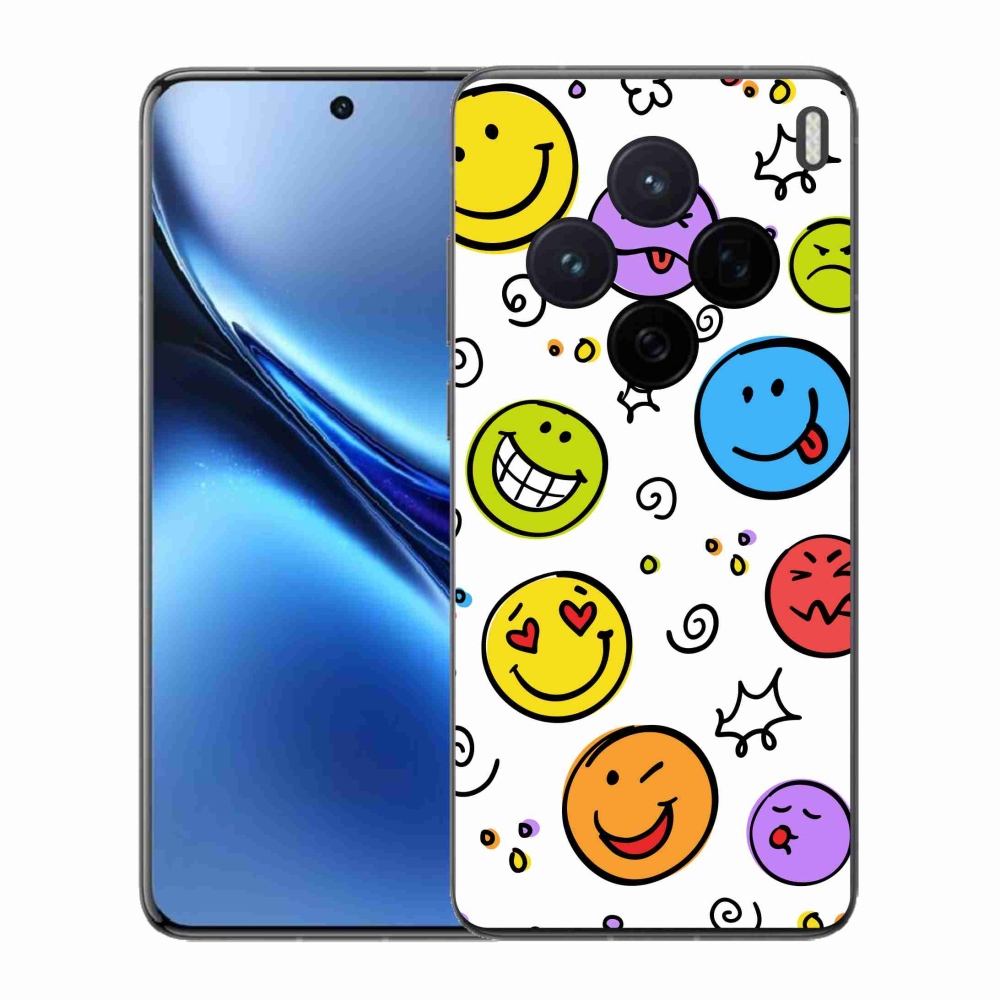 Zselés borítás mmCase a Vivo X200 5G készülékhez - smiley-k