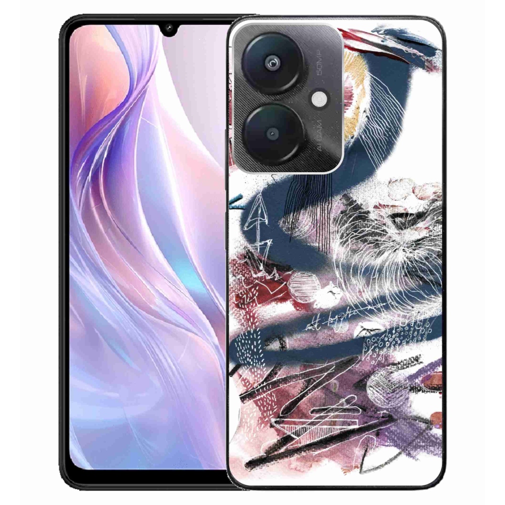 Gél borítás mmCase a Xiaomi Redmi 13C 5G számára - absztrakt motívum 28