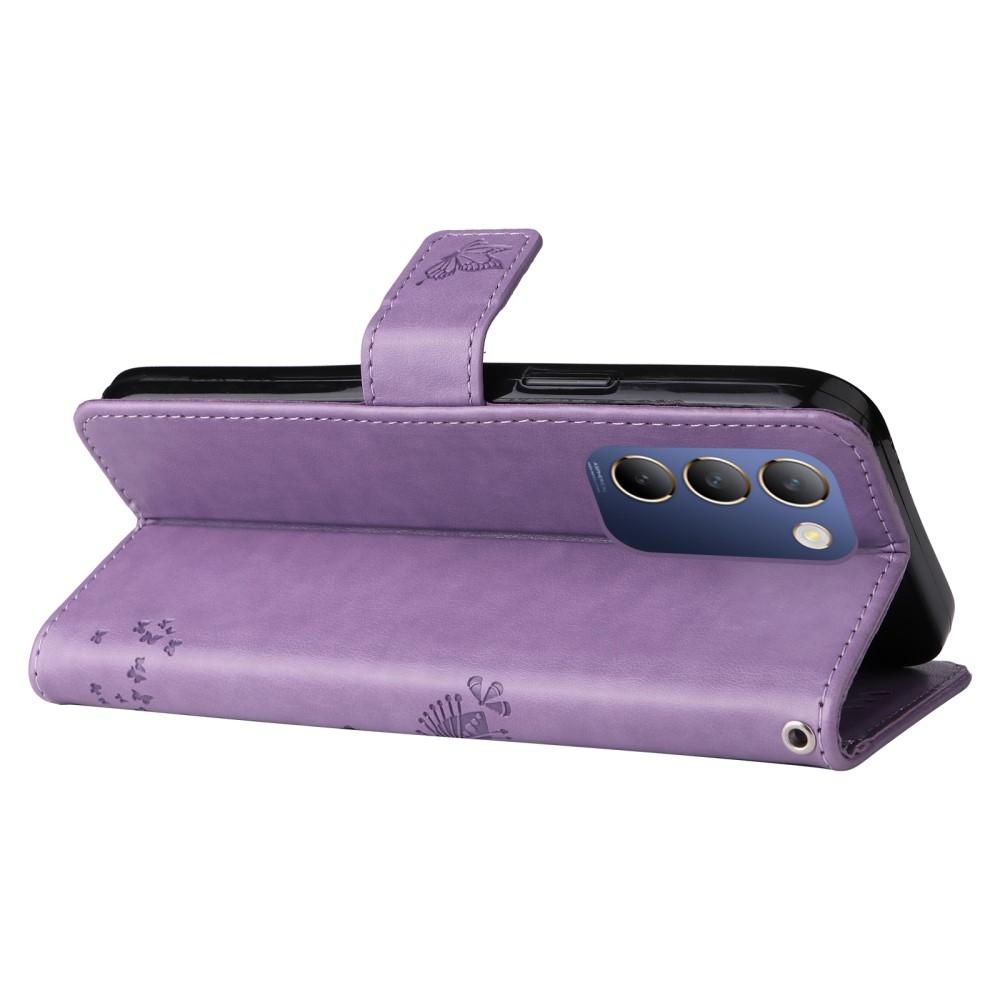 Fa könyv tok a Vivo V40 SE 4G/5G készülékhez - világos lila