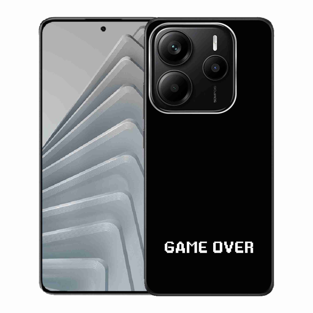 Gél borító mmCase a Xiaomi Redmi Note 14 5G-hez - játék fekete háttérrel