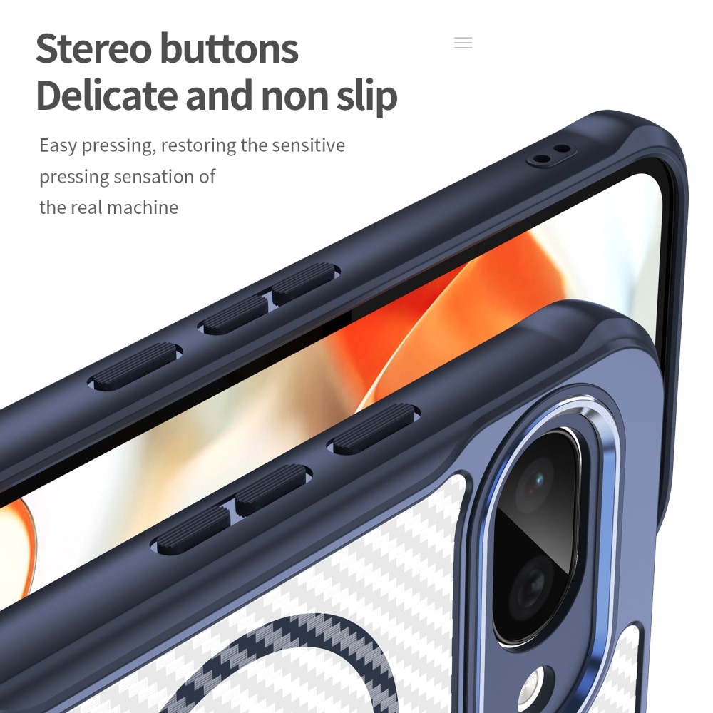 Textúrálló borítás MagSafe támogatással a Google Pixel 9a készülékre - kék