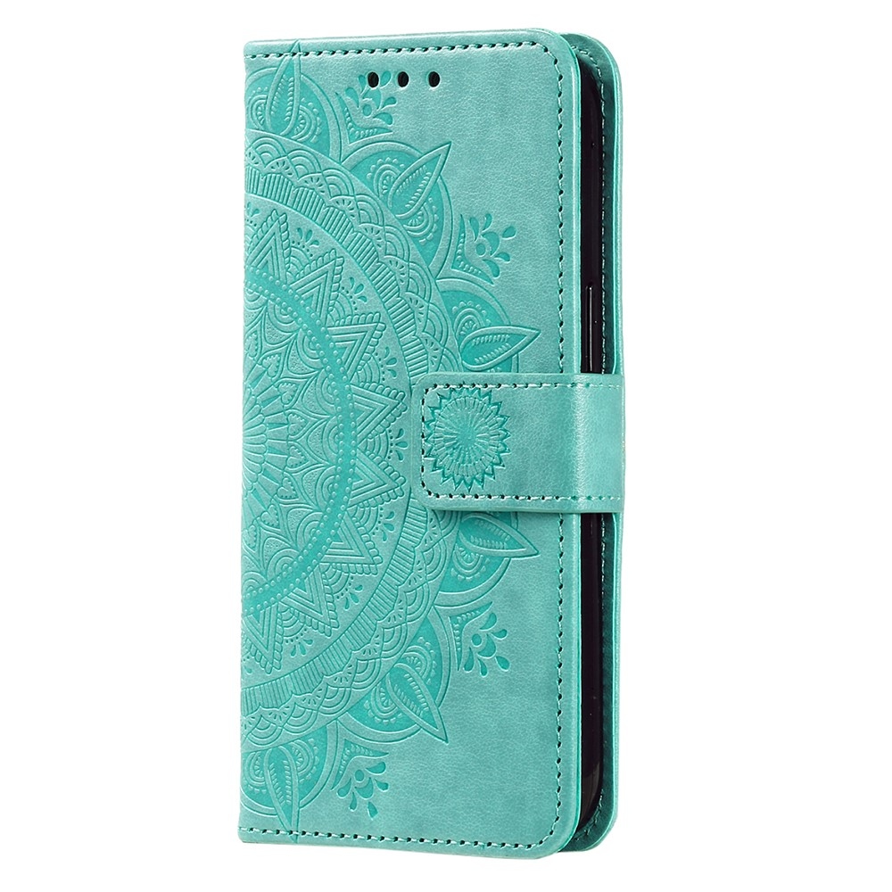 Mandala könyvtáska Samsung Galaxy A26 5G - teal színben