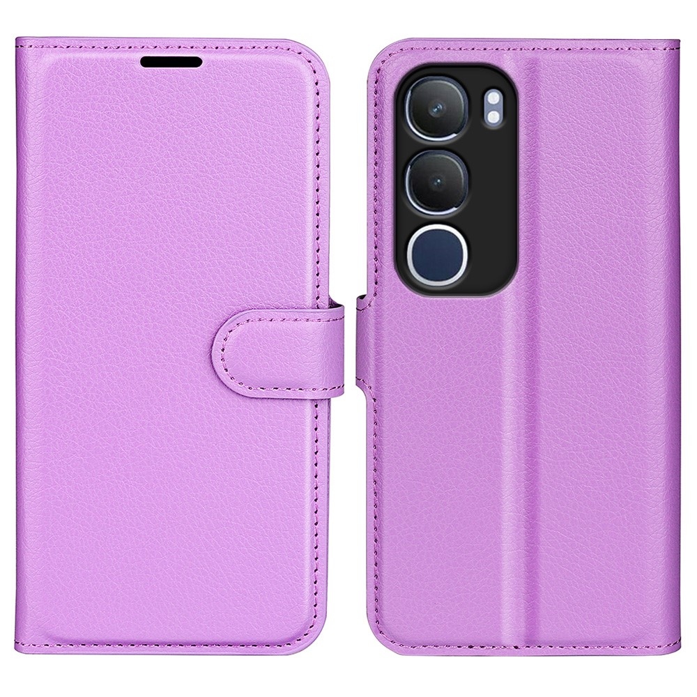 Litchi könyvtáska Vivo Y19s készülékhez - lila