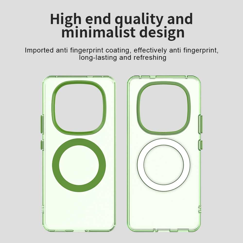 Candy zselés tok MagSafe-val Xiaomi Redmi Note 14 Pro+ 5G - zöld