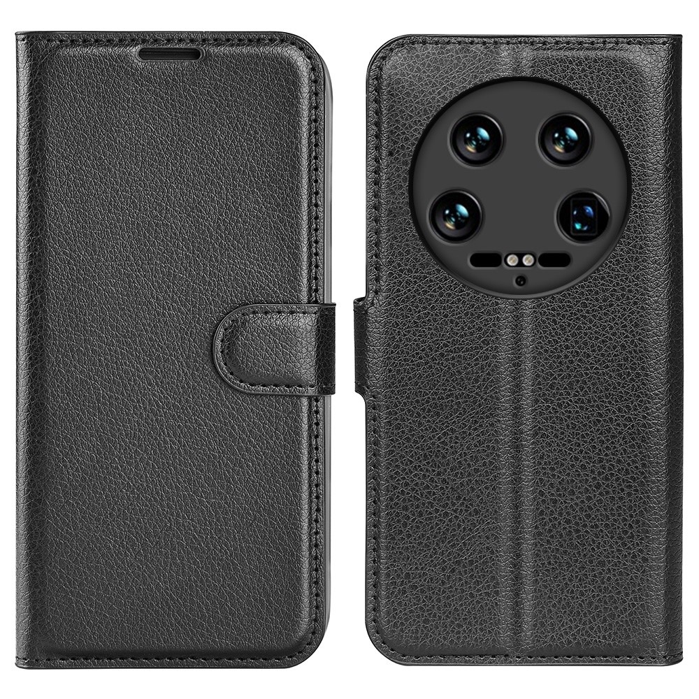 Litchi könyvtáska Xiaomi 14 Ultra - fekete