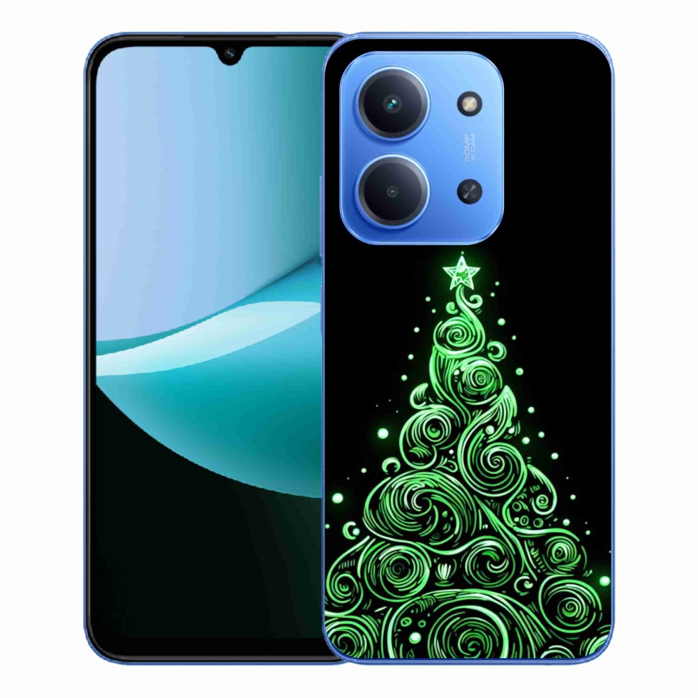 Gél borítás mmCase a Xiaomi Redmi 15C 4G/5G (173mm) - neon karácsonyfa 3