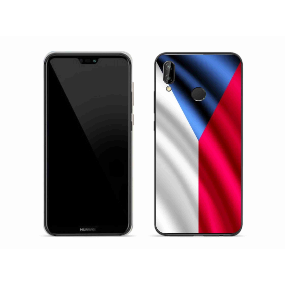 Gél borítás mmCase mobiltelefonhoz Huawei P20 Lite - cseh zászló