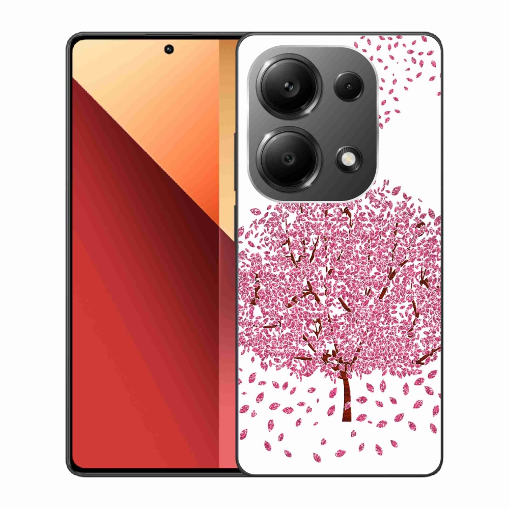 Gél borítás mmCase a Xiaomi Redmi Note 13 Pro 4G/Poco M6 Pro számára - rajzfilmfa levelekkel