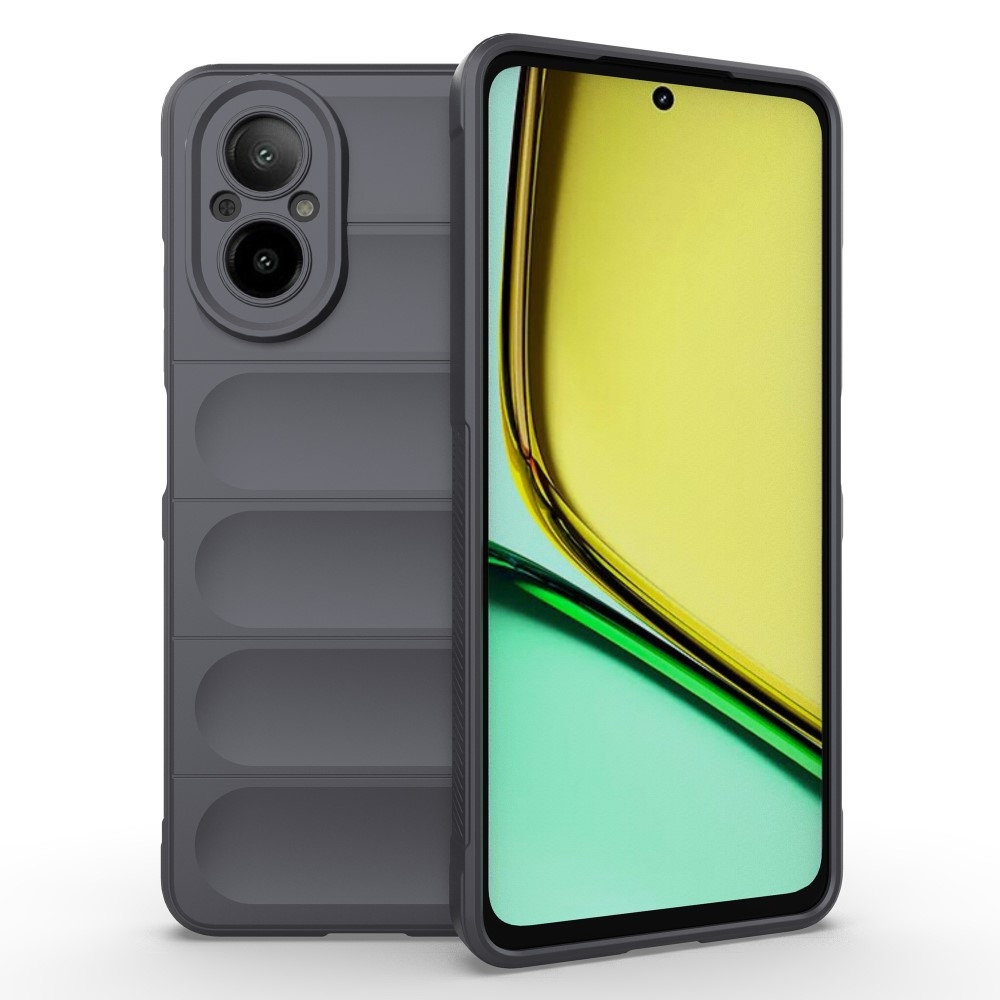 Rugg tartós zselés mobiltelefon borító Realme C67 - sötétszürke