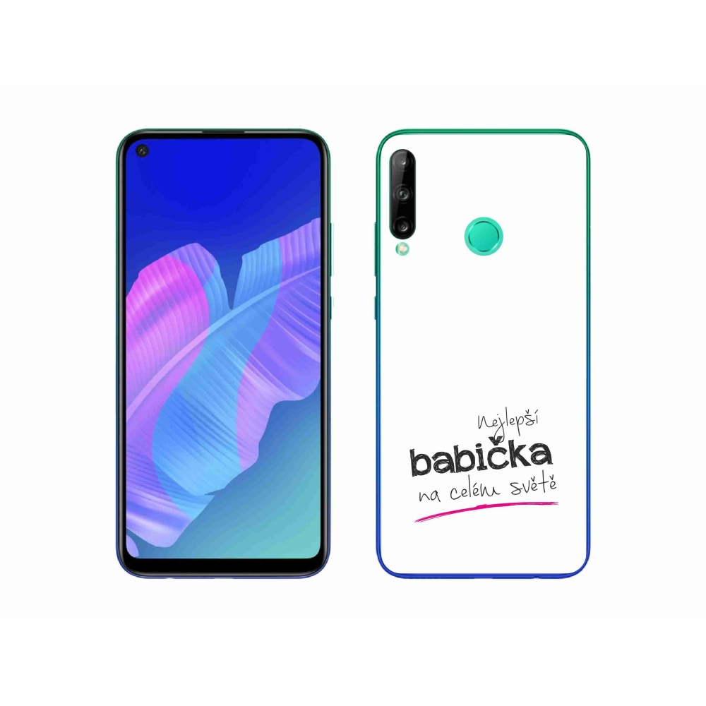 Gél borító mmCase a Huawei P40 Lite E - Best Grandma 4 fehér háttérrel