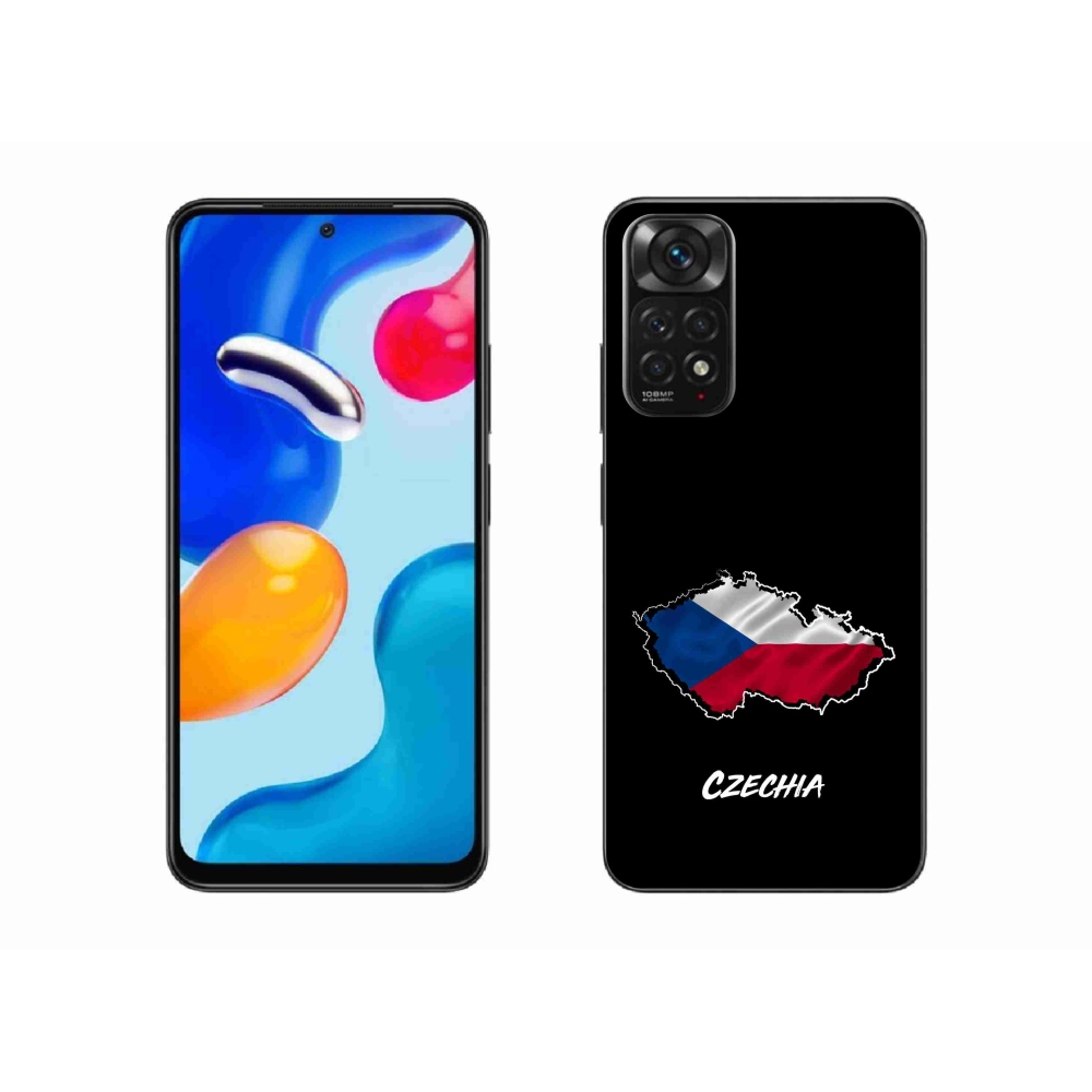 Gél borítás mmCase a Xiaomi Redmi Note 11S 4G - Csehország fekete háttérrel