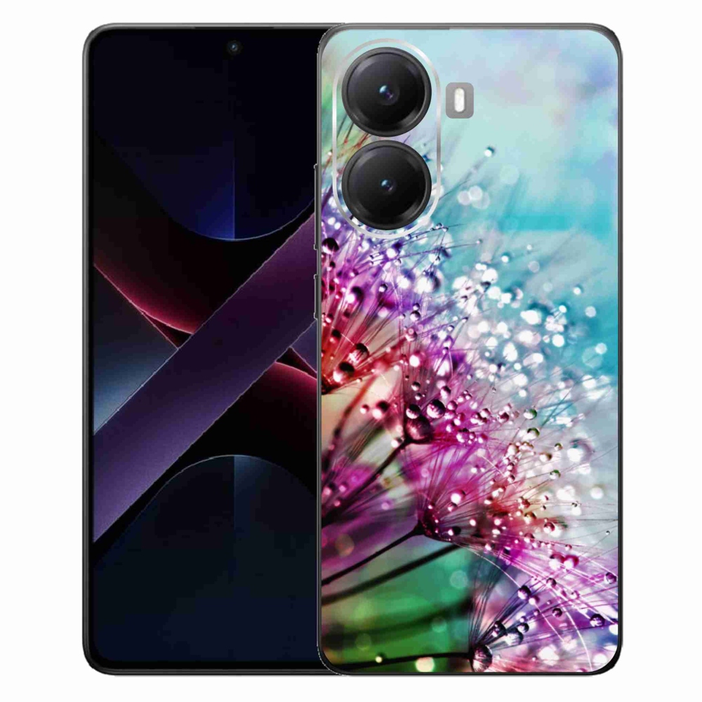 Gél borítás mmCase a Xiaomi Poco X7 Pro 5G számára - színes virágok