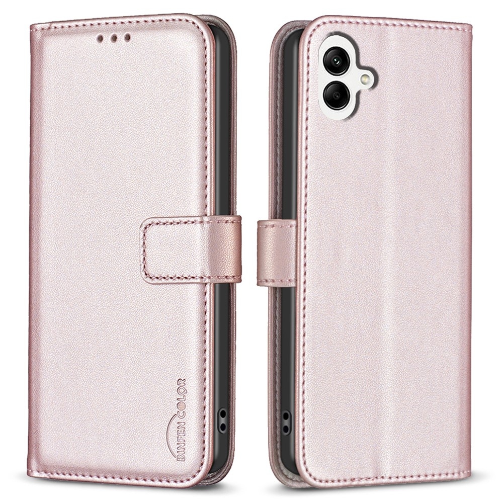 BNF könyv tok Samsung Galaxy A06 4G - rózsaarany színben