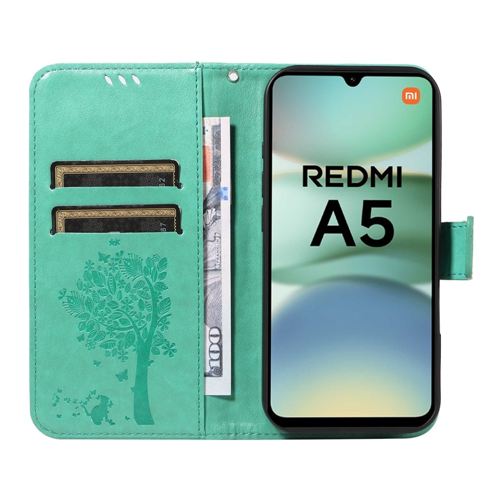Fák könyve tok Xiaomi Redmi A5 (171.7x77.8x8.3mm) - teáskék színben