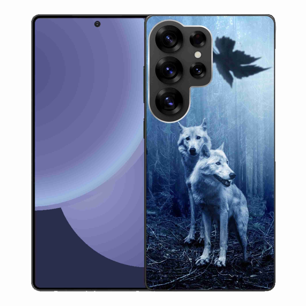 Zselés borítás mmCase Samsung Galaxy S25 Ultra - farkasok az erdőben