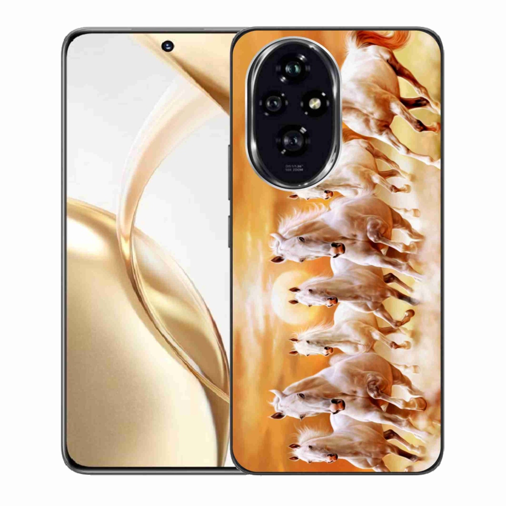 Gél tok mmCase a Honor 200 5G számára - lovak 2