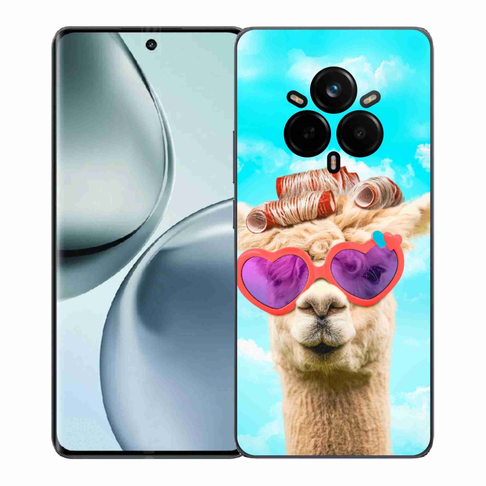 Zselés borítás mmCase a Realme 14 Pro+ 5G számára - szemüveges láma