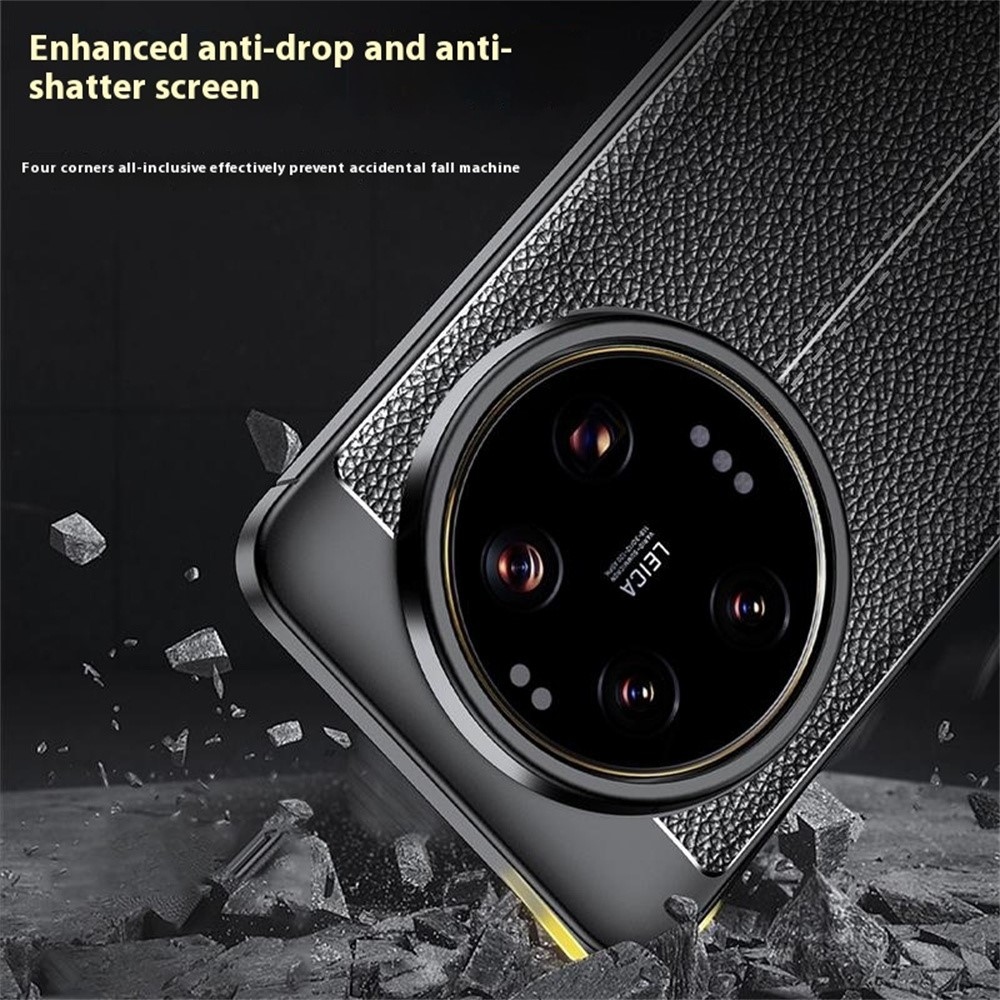 Litchi tartós zselés tok Xiaomi 15 Ultra - fekete