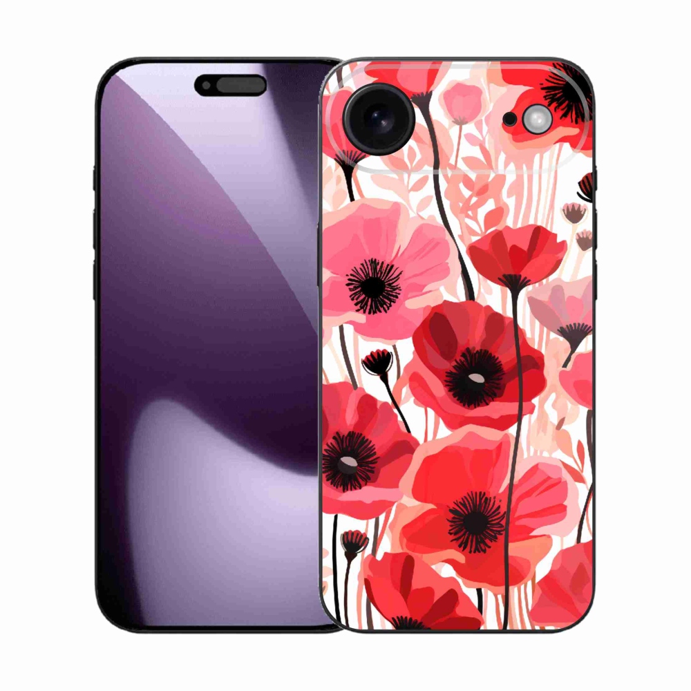 Zselés borítás mmCase iPhone 17 Air készülékhez - mákos 1