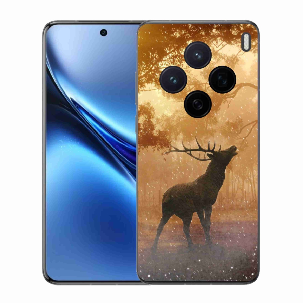 Zselés borítás mmCase a Vivo X200 5G-hez - szarvasok a szarvasbőgésben