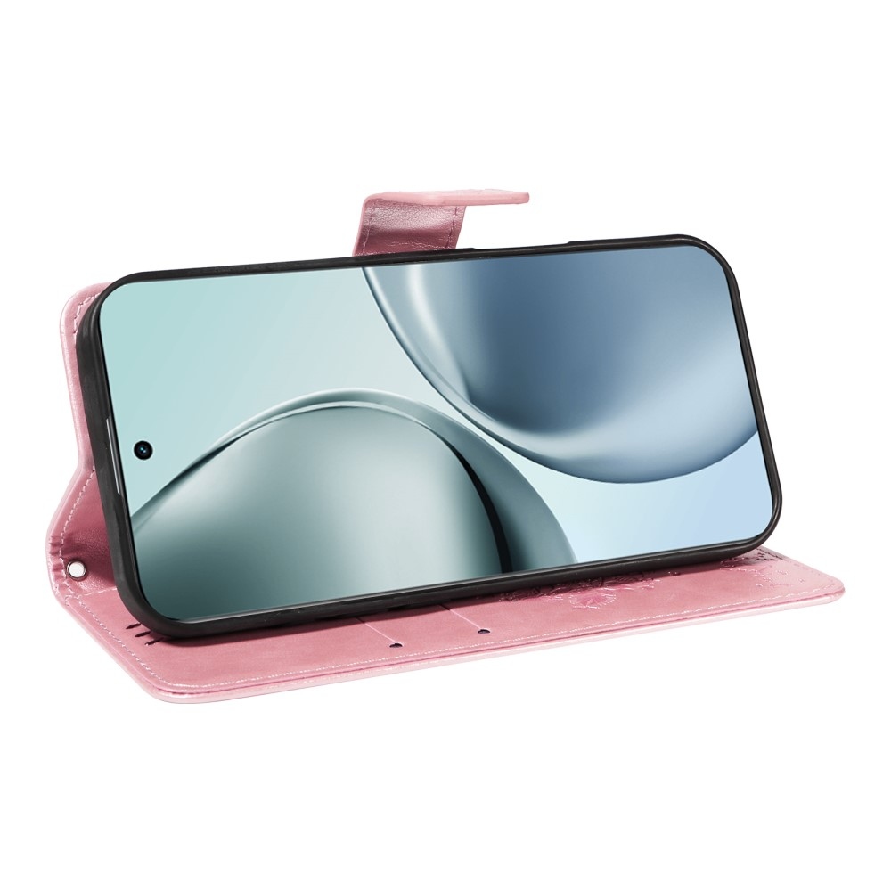 Fák könyvtáska a Realme 14 Pro+ 5G számára - rózsaarany színben