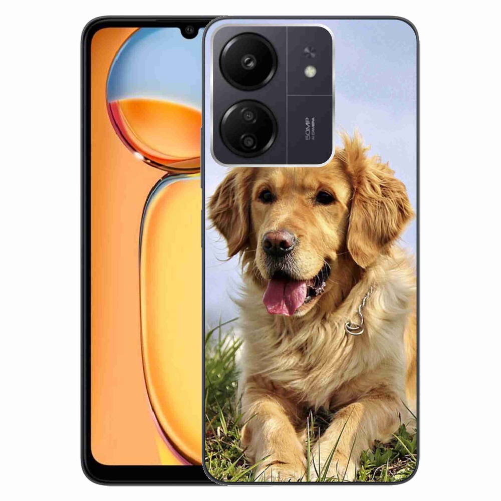 Gél tok mmCase a Xiaomi Poco C65/Redmi 13C számára - arany retriever