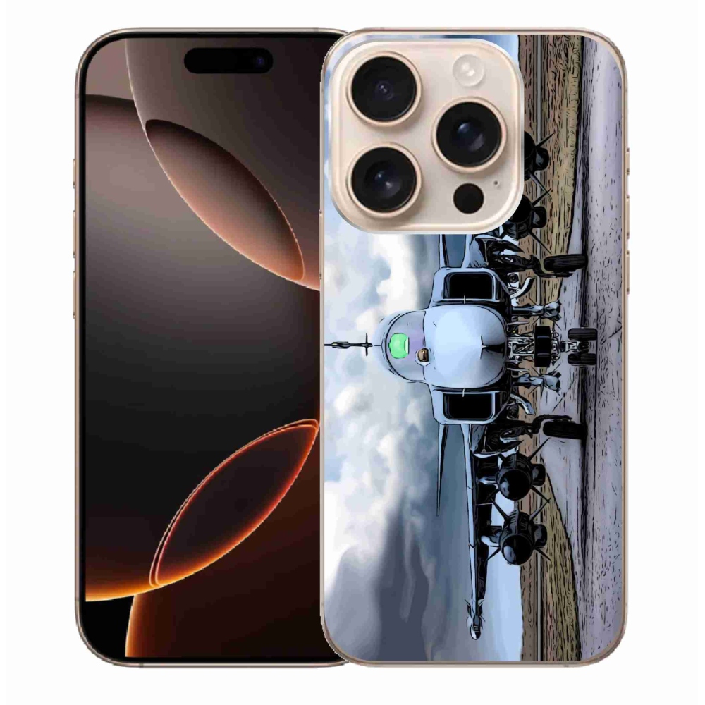 Zselés borítás mmCase iPhone 16 Pro Max készülékhez - katonai repülőgépek