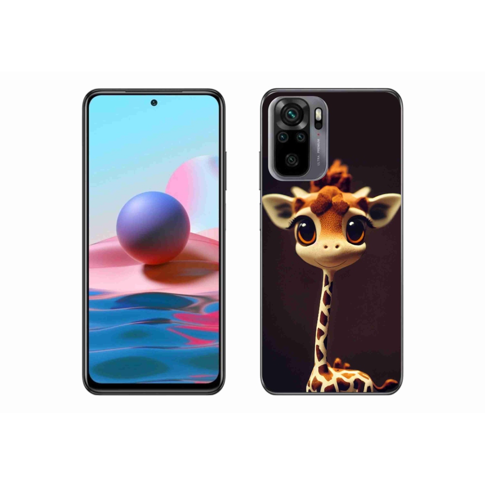 Gél borítás mmCase a Xiaomi Redmi Note 10S-hez - kis zsiráf