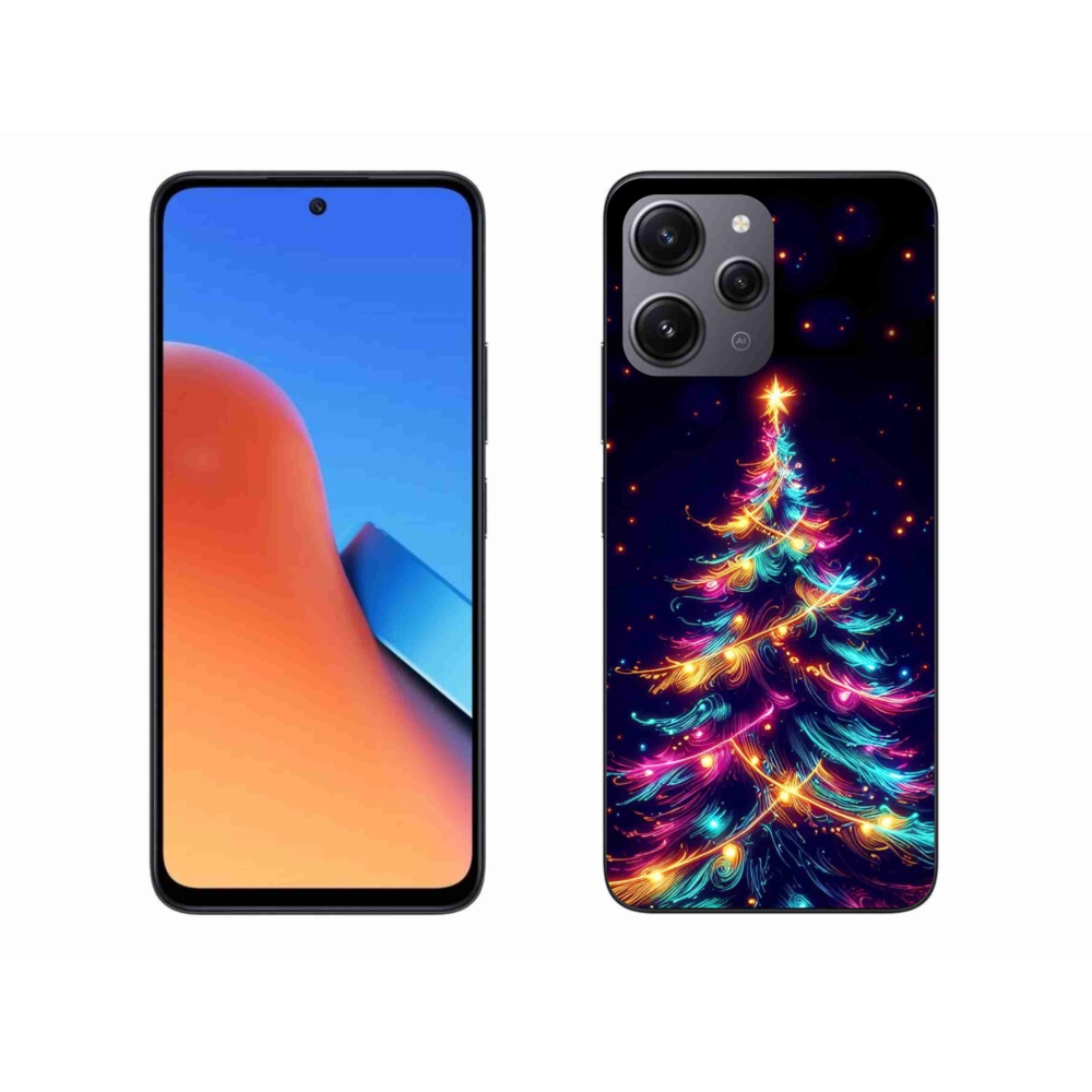 Gél borítás mmCase a Xiaomi Redmi 12-hez - neon karácsonyfa