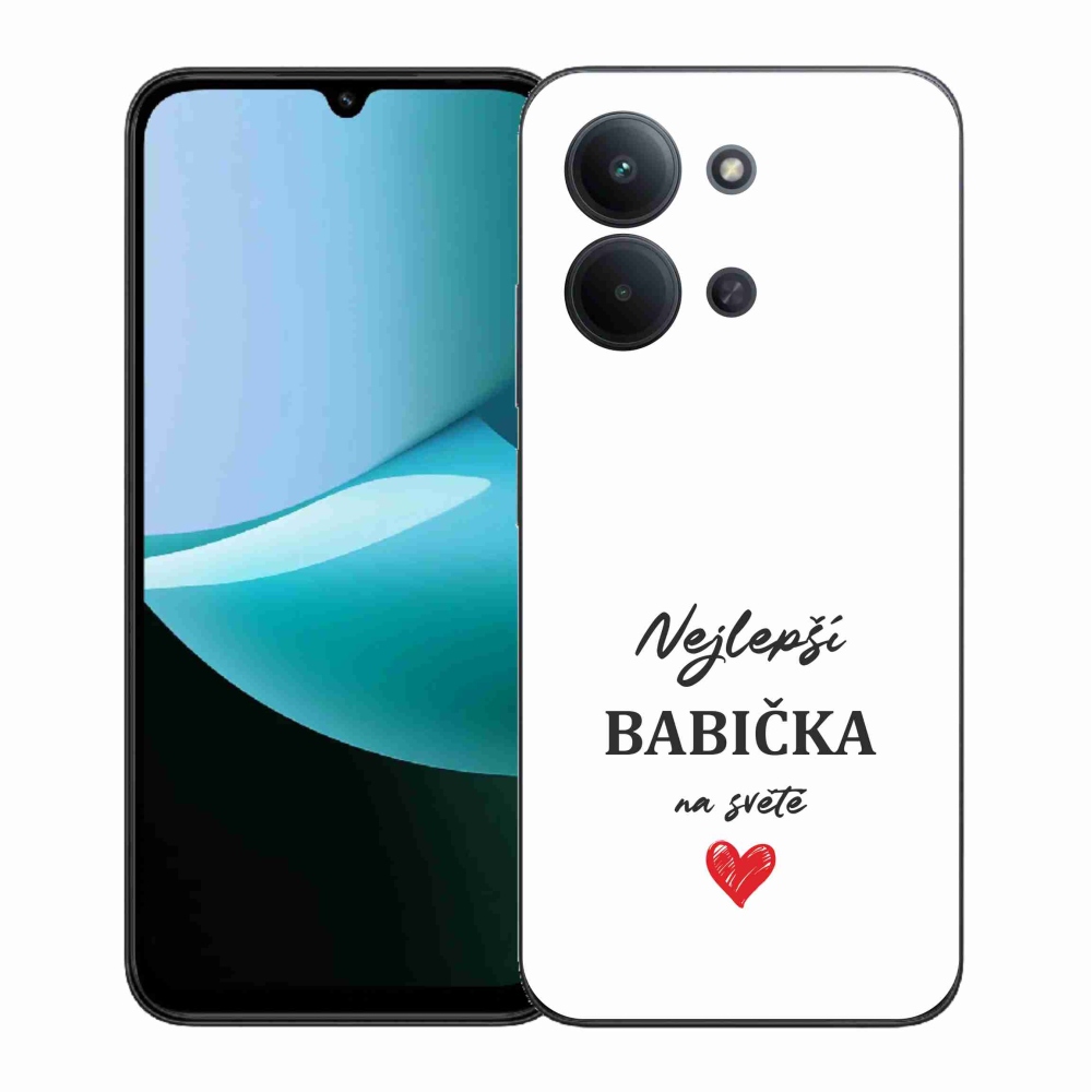 Gél borítás mmCase a Xiaomi Redmi 15C 4G (171mm)/Poco C85 4G (171mm) - legjobb nagyi 1 fehér háttérrel