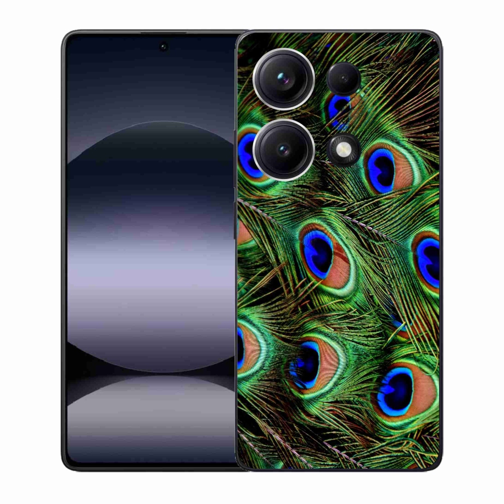 Gél borítás mmCase a Xiaomi Redmi Note 14S-hez - pávatoll