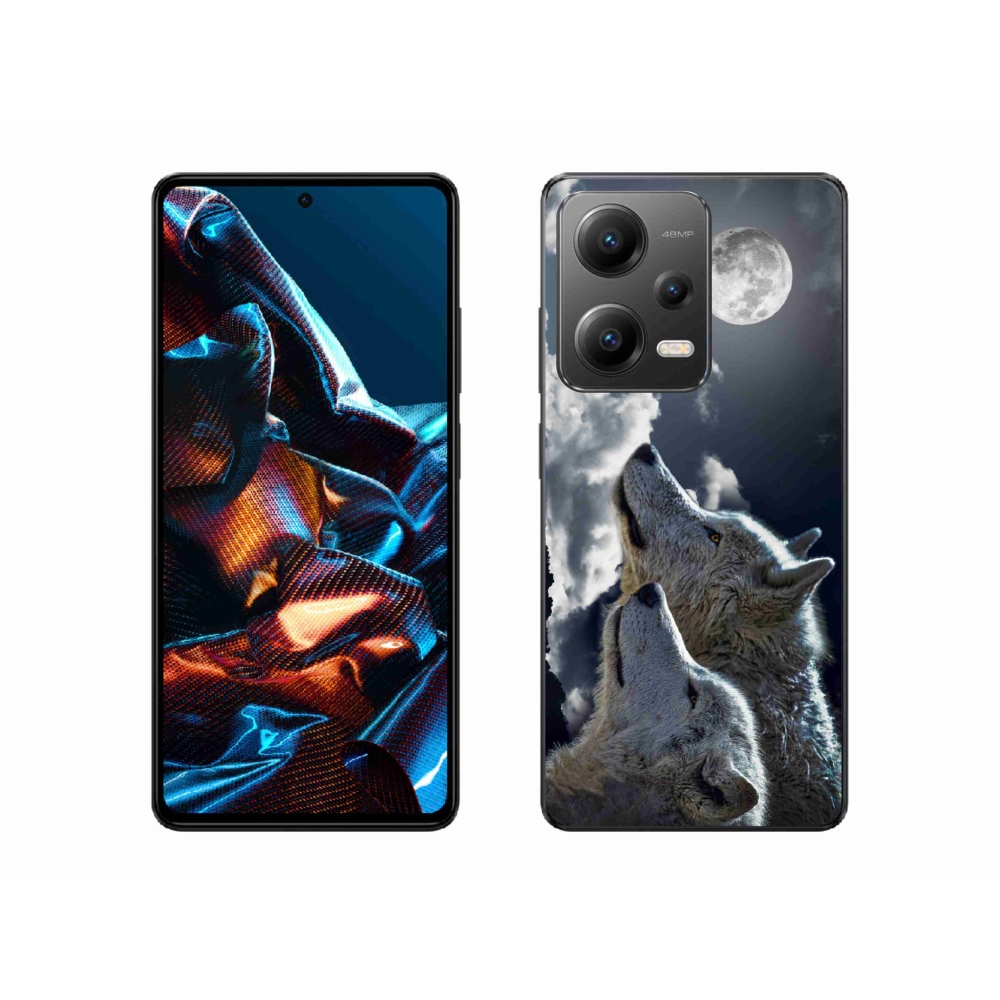 Gél borítás mmCase a Xiaomi Redmi Note 12 Pro 5G-hez - farkasok