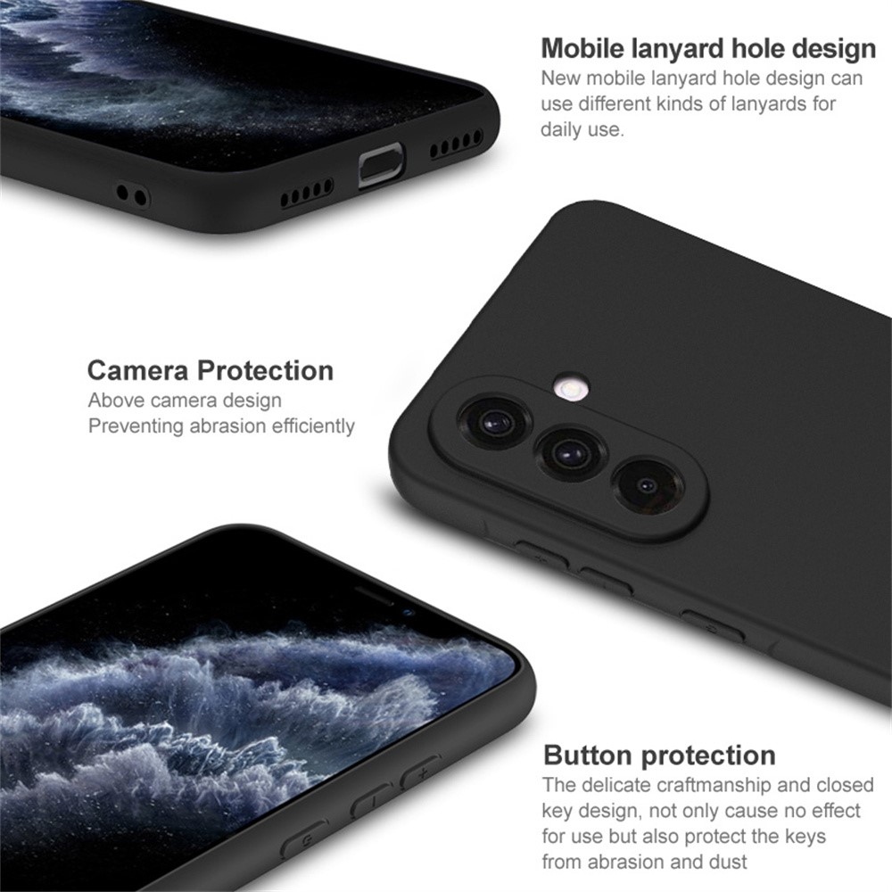 IMK matt zselés tok Samsung Galaxy A36 5G - fekete