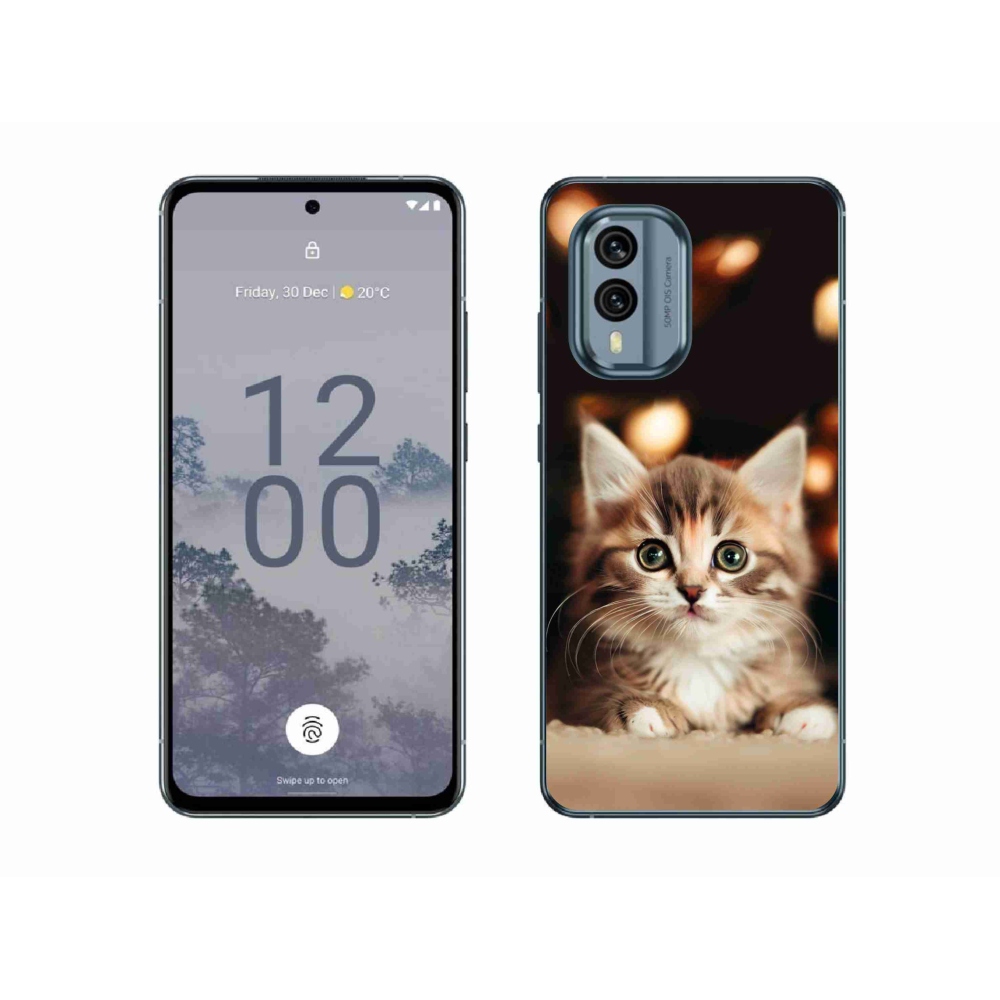 Zselés borítás mmCase a Nokia X30 5G készülékhez - aranyos cica 2