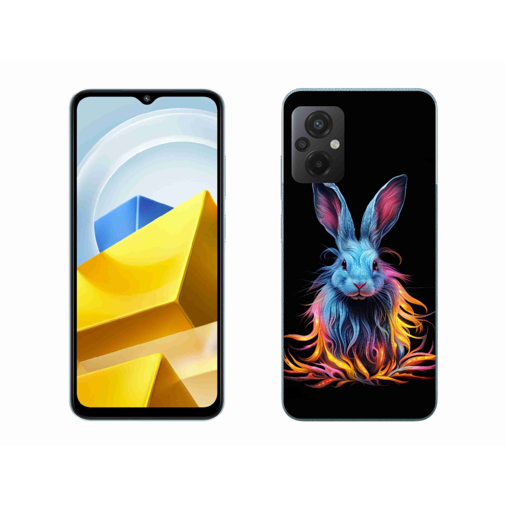 Gél borítás mmCase a Xiaomi Poco M5 4G-hez - absztrakt nyúl