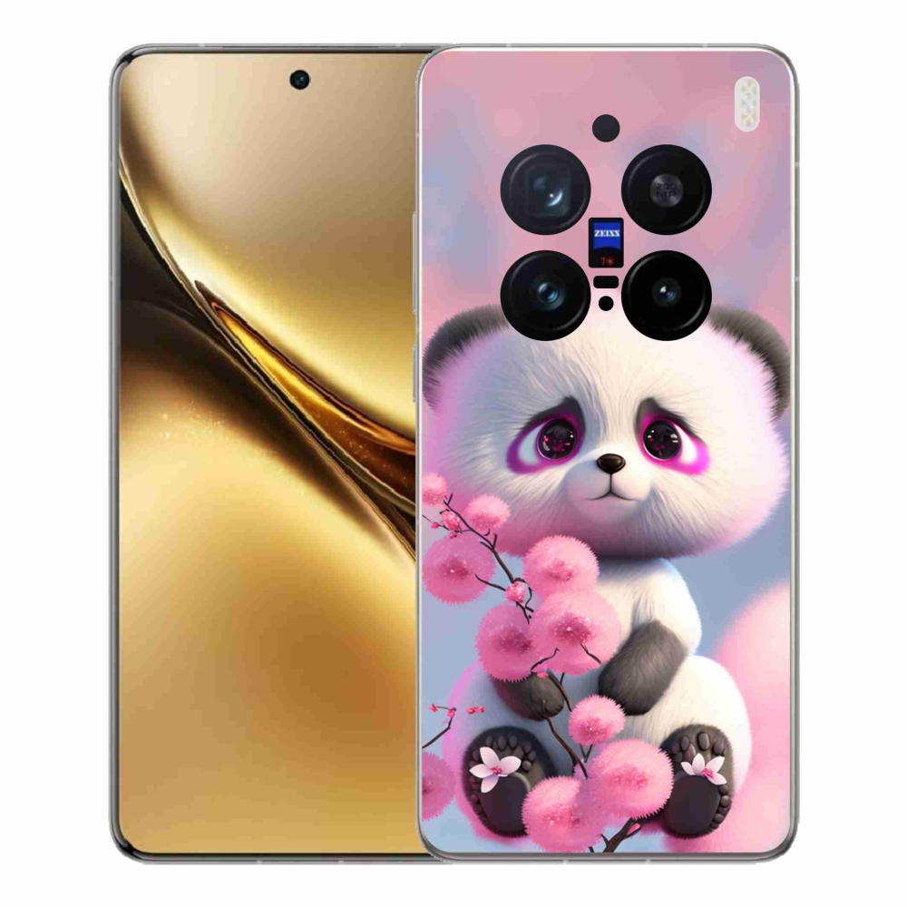 Zselés borítás mmCase a Vivo X200 Pro 5G készülékhez - aranyos panda 1