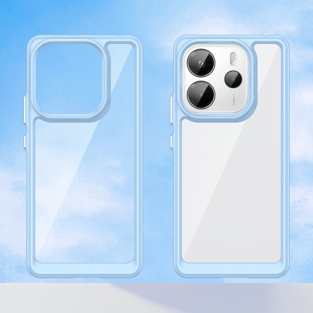 Gél tok kemény hátlappal Xiaomi Redmi Note 14-hez - kék