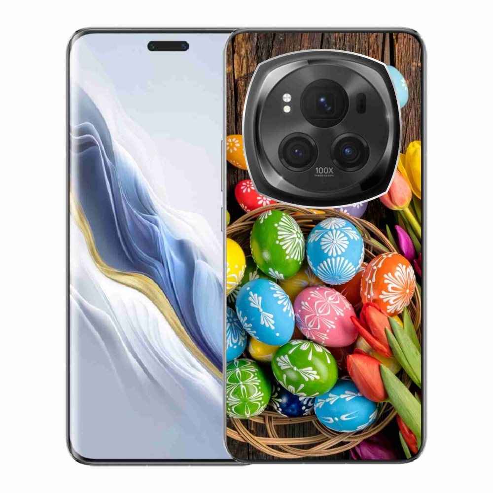 Gél borítás mmCase a Honor Magic 6 Pro 5G számára - Húsvéti tojások