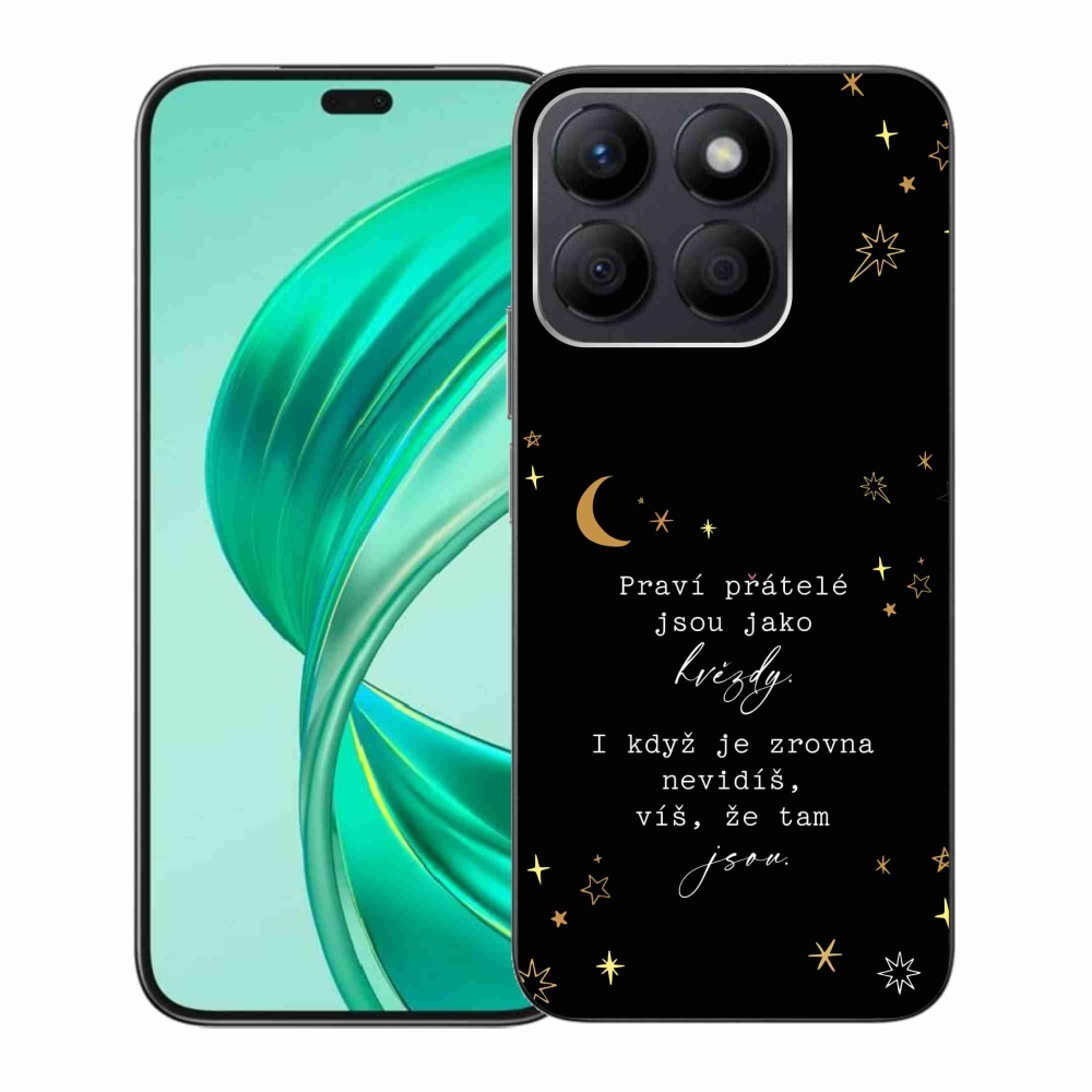 Zselés borítás mmCase a Honor X8b készülékhez - idézet 6 fekete háttér