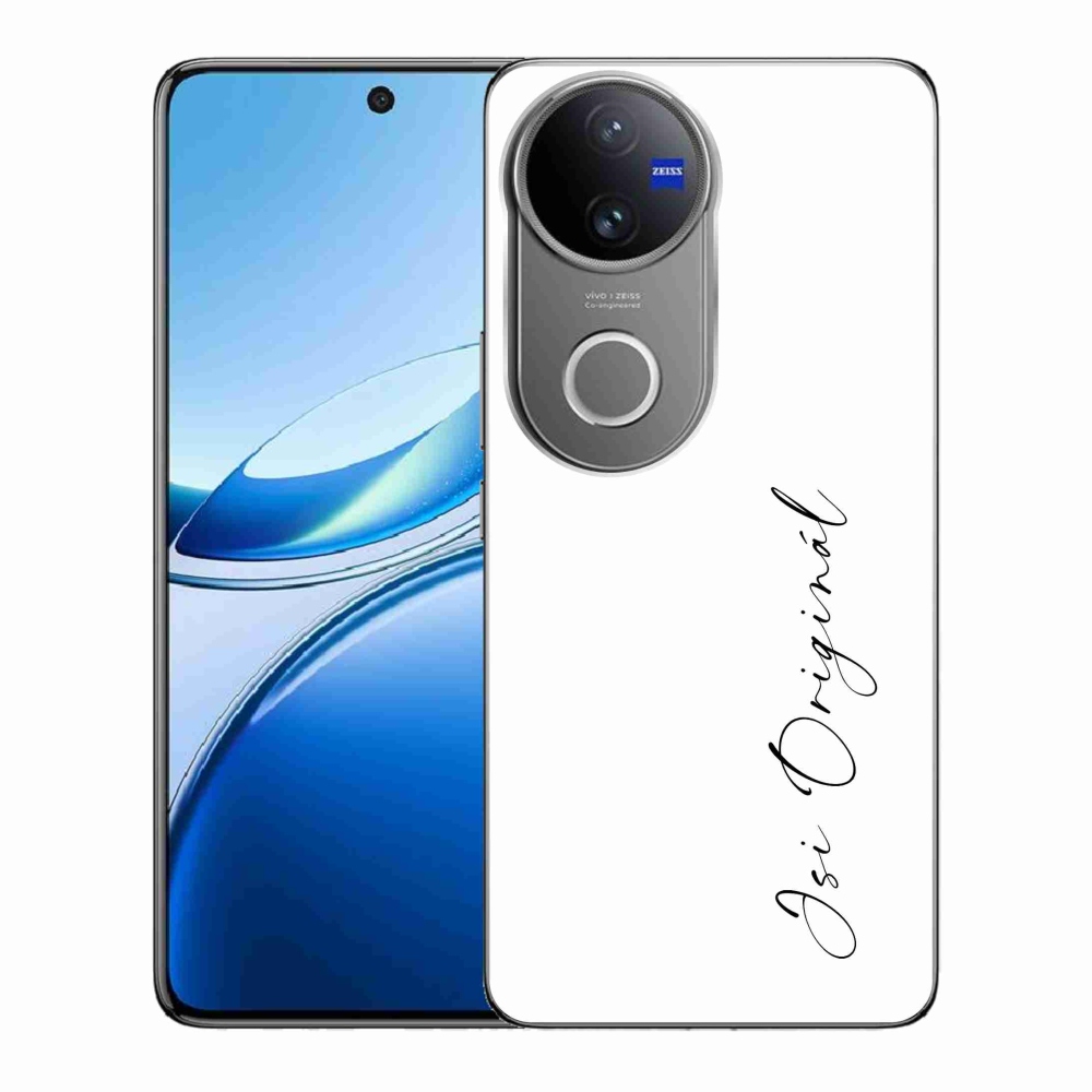 Gélburkolat mmCase a Vivo V50 5G-n - te vagy az eredeti fehér háttér