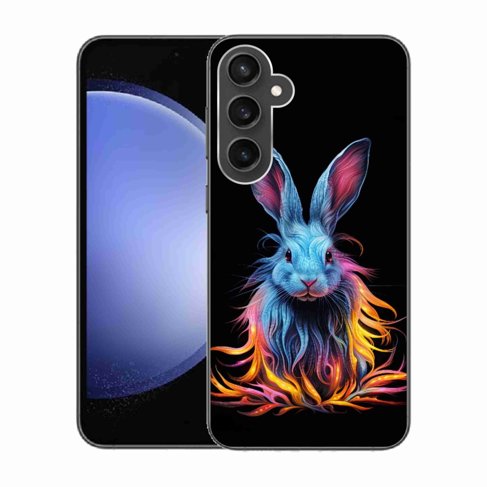 Gél borítás mmCase Samsung Galaxy S23 FE készülékhez - absztrakt nyuszi