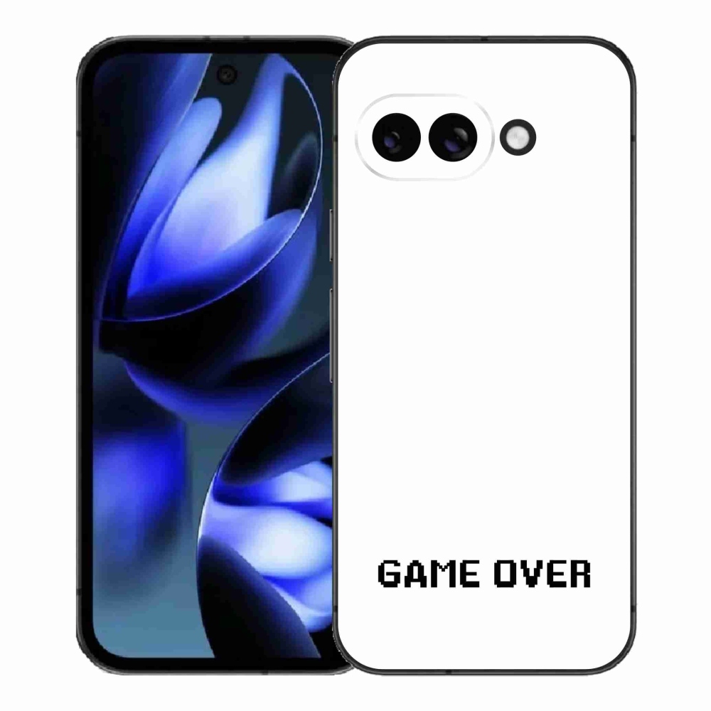 Gél borítás mmCase a Google Pixel 9a számára - játék fehér háttérrel