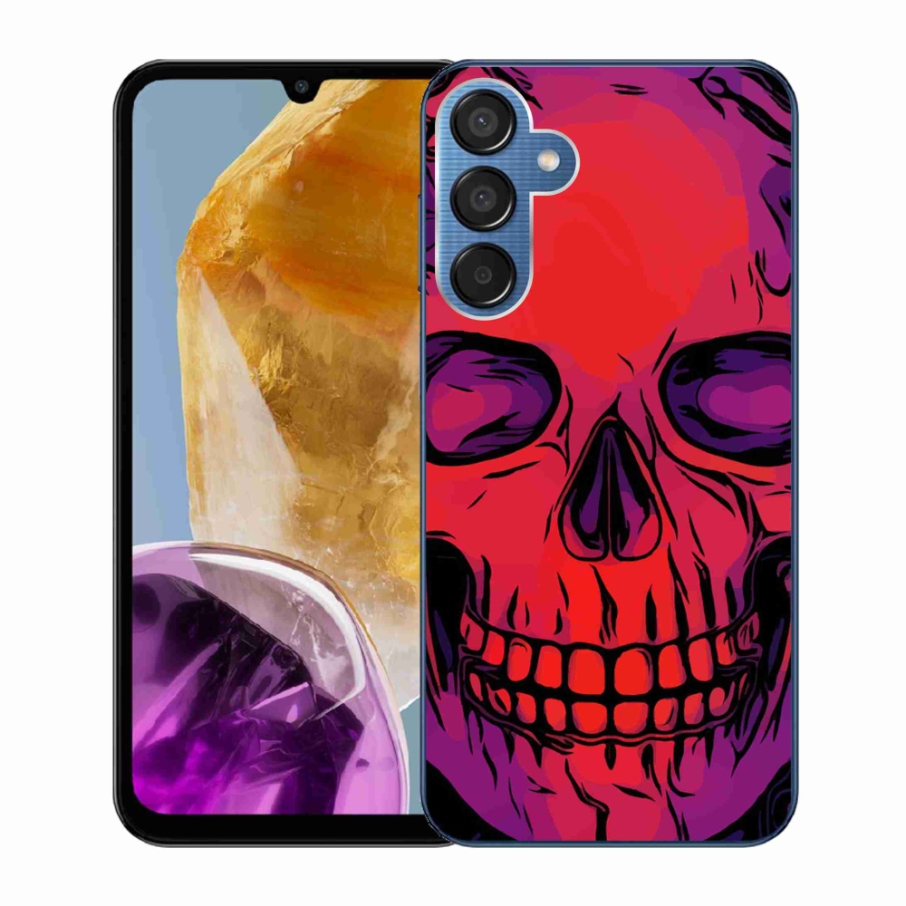Gél tok mmCase a Samsung Galaxy M15 5G készülékhez - koponya
