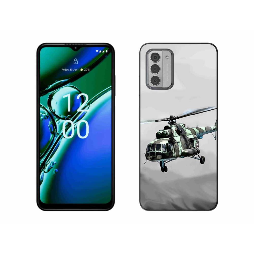 Zselés borítás mmCase a Nokia G42-hez - katonai helikopterhez