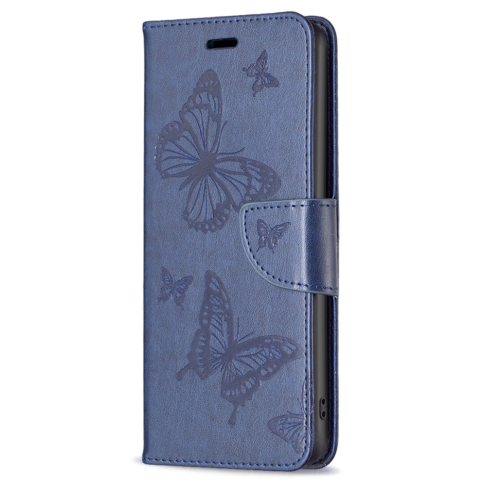 Pillangó könyv tok Samsung Galaxy A55 5G-hez - sötétkék