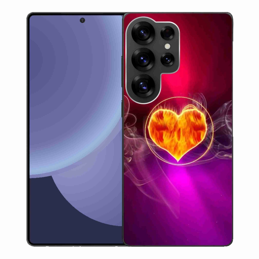 Gél borítás mmCase Samsung Galaxy S25 Ultra - tüzes szív